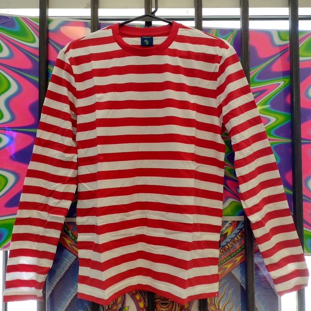 Zengjo small red and white long sleeve